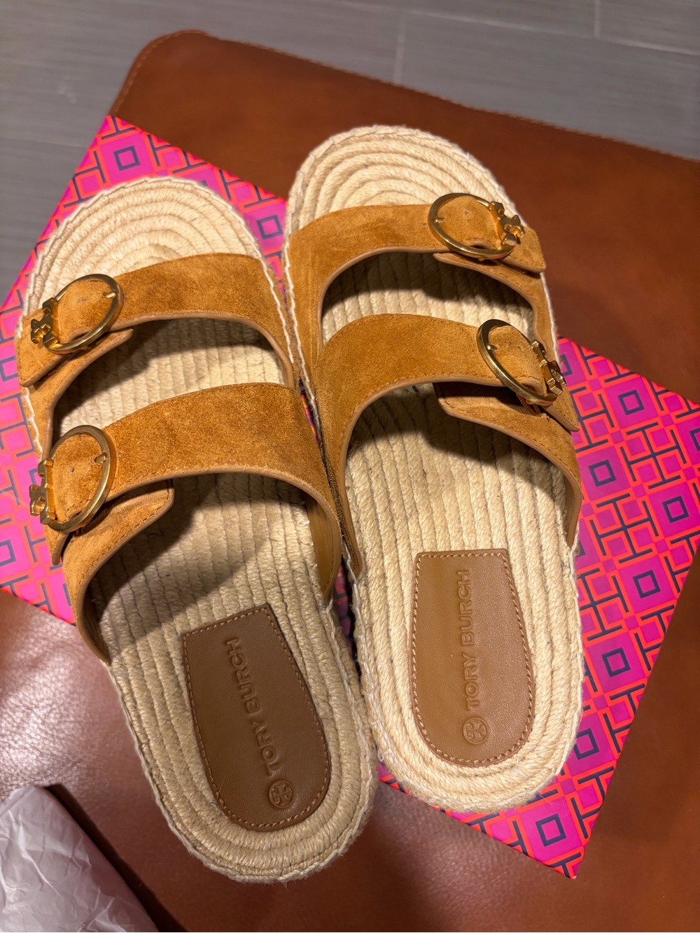 Tory Burch Selby Two-band Espadrille Slide - Picture 5 of 8